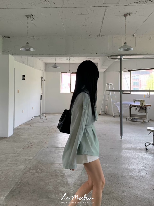 綁腰防曬風衣外套